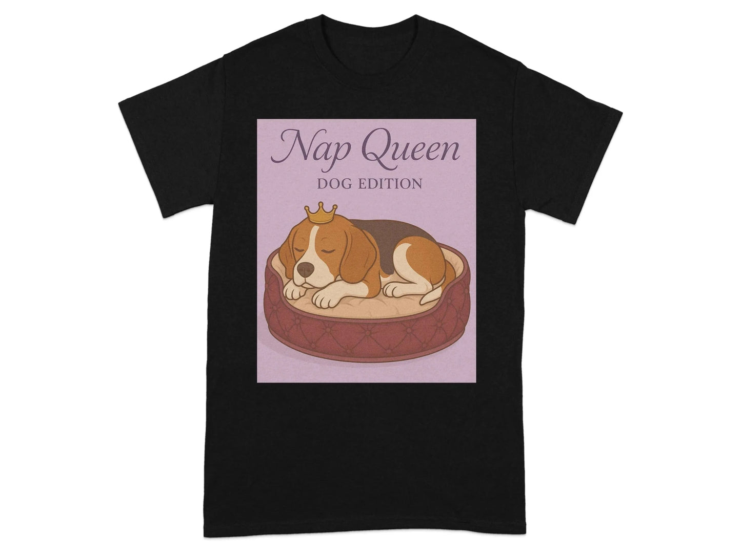 Nap Queen Dog Edition Sleeping Beagle Pet Lover T-Shirts T-shirt
