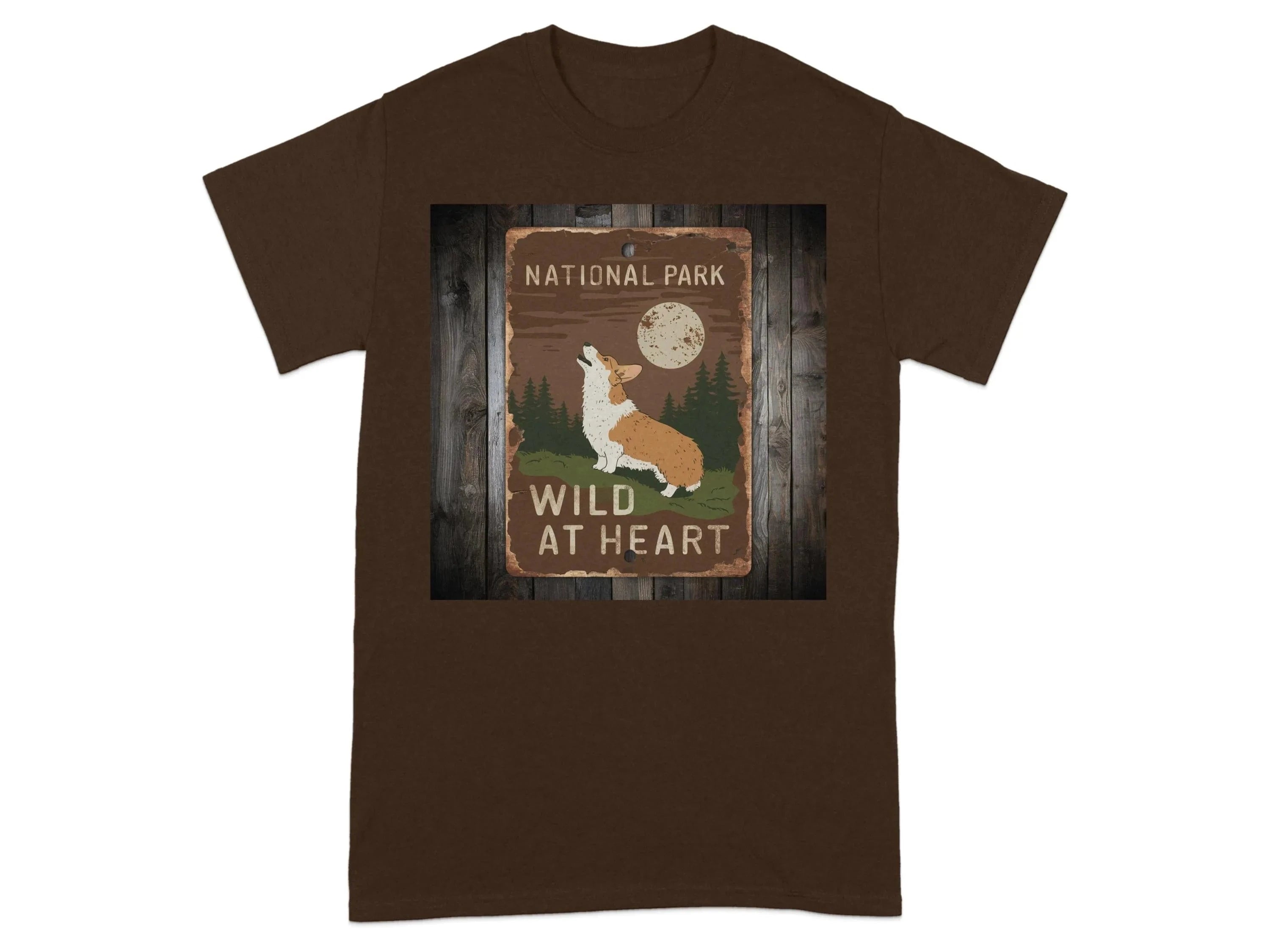National Park Wild At Heart Dog Lovers Vintage T-Shirts Russet T-shirt