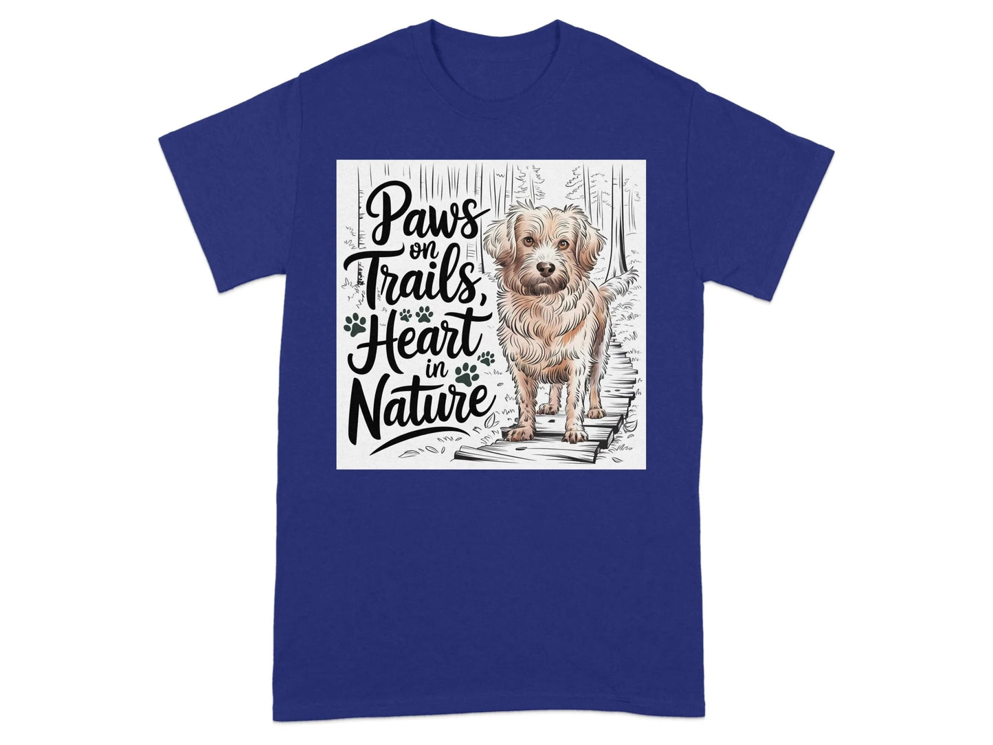 Nature Inspired Dog Lover T-Shirts Cobalt T-shirt