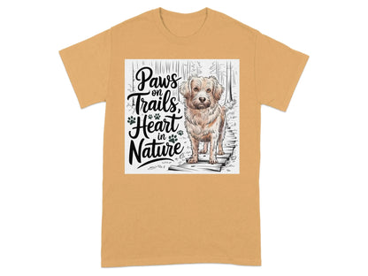 Nature Inspired Dog Lover T-Shirts Old Gold T-shirt