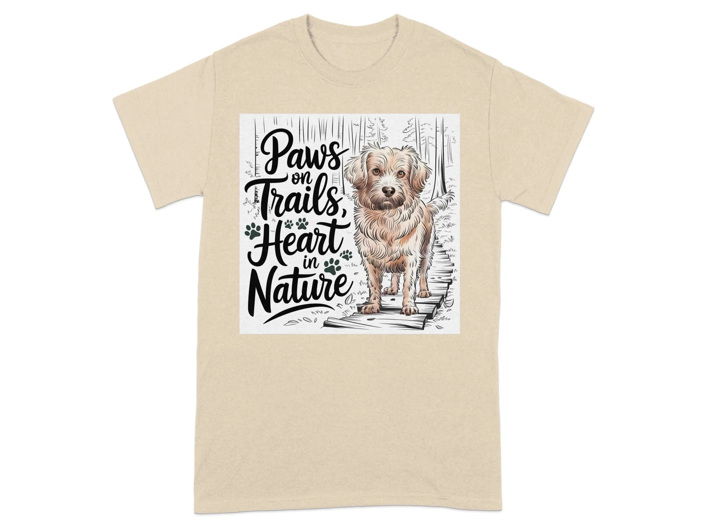Nature Inspired Dog Lover T-Shirts Sand T-shirt
