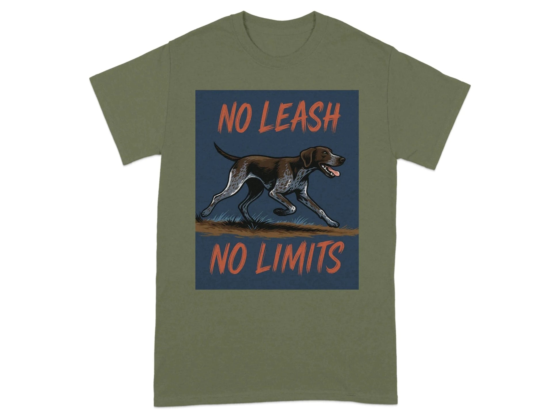 No Leash No Limits German Shorthaired Pointer T-Shirts T-shirt