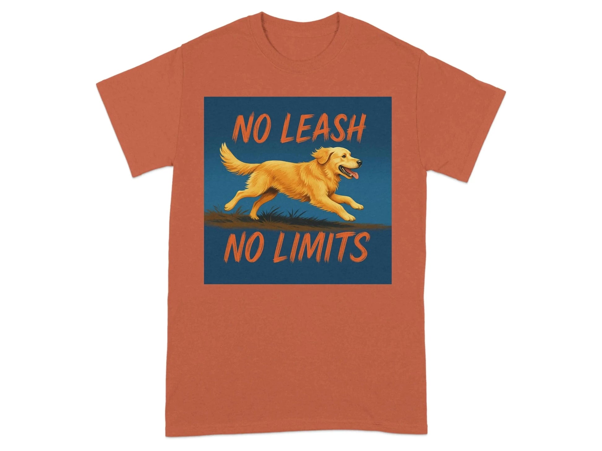 No Leash No Limits Golden Retriever Dog T-Shirts T-shirt