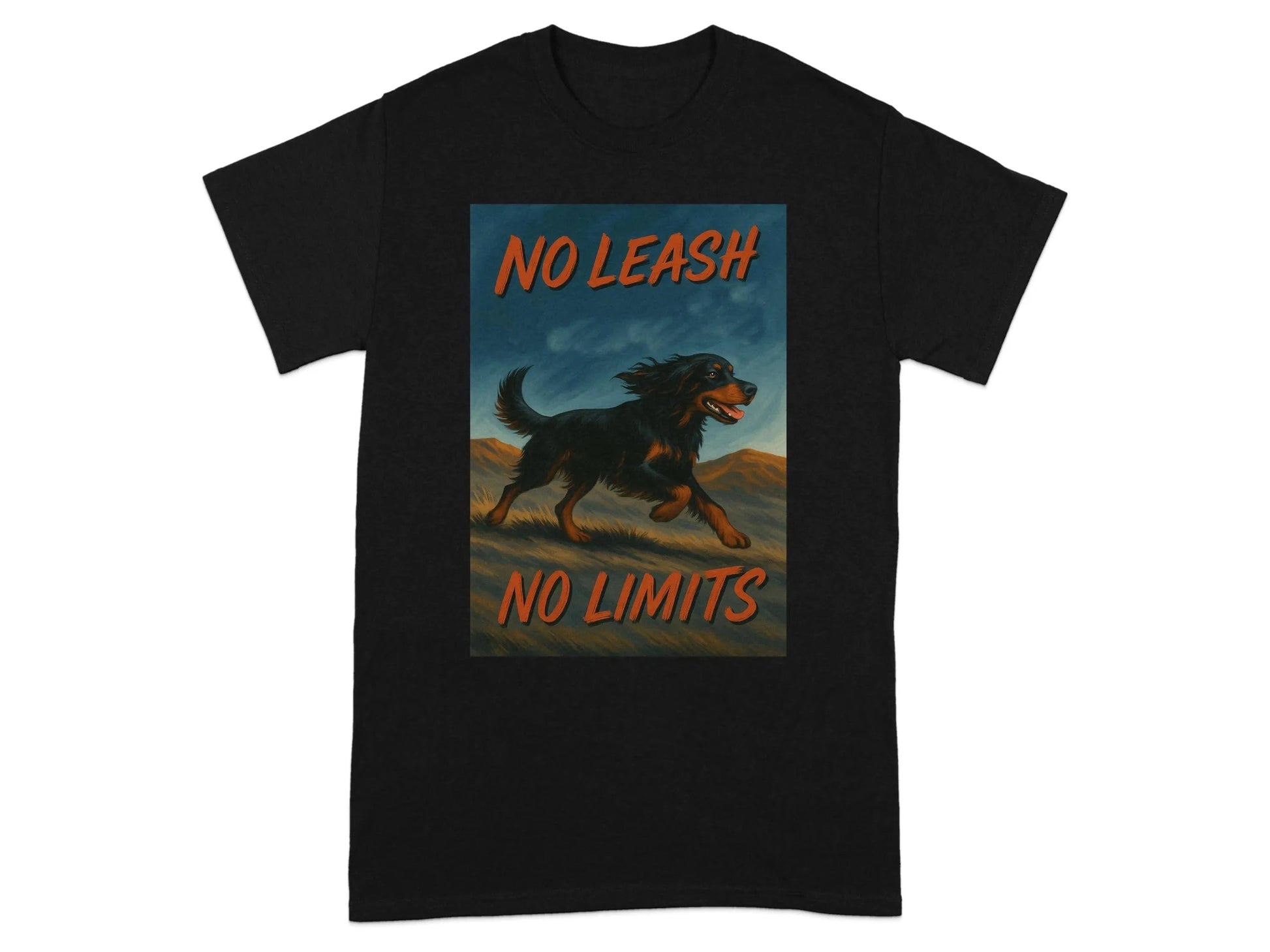 No Leash No Limits Gordon Setter T-Shirts T-shirt