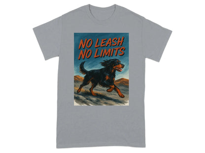 No Leash No Limits Gordon Setter T-Shirts T-shirt