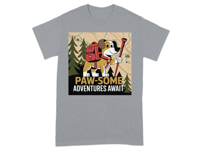 Paw-some Adventures Await T-Shirts Gravel T-shirt