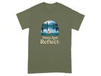 Paws and Reflect Beagle T-Shirts Military Green T-shirt