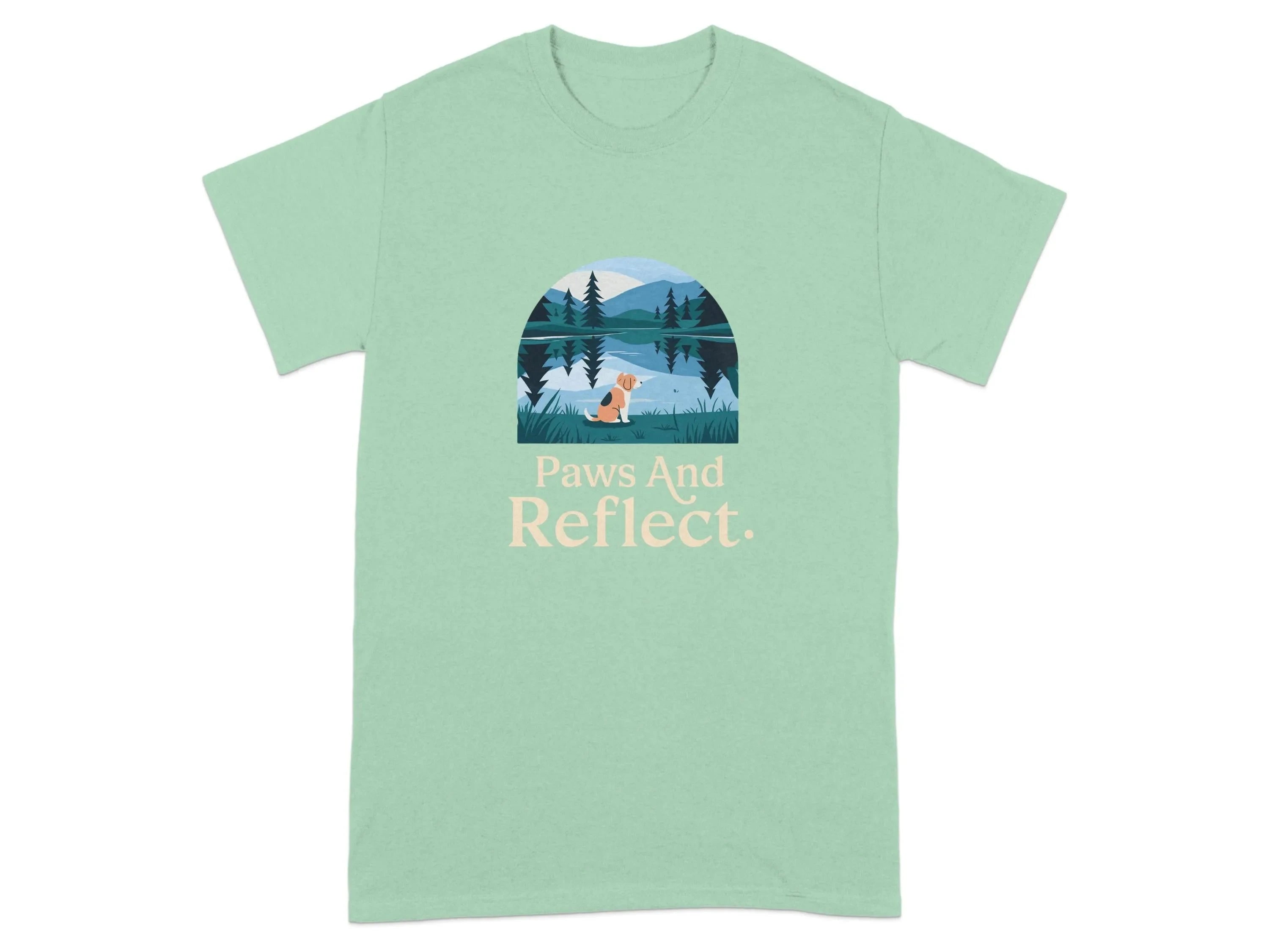 Paws and Reflect Beagle T-Shirts Mint Green T-shirt