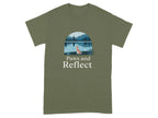 Paws and Reflect Bloodhound T-Shirts Military Green T-shirt
