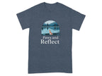 Paws and Reflect Bloodhound T-Shirts Heather Navy T-shirt