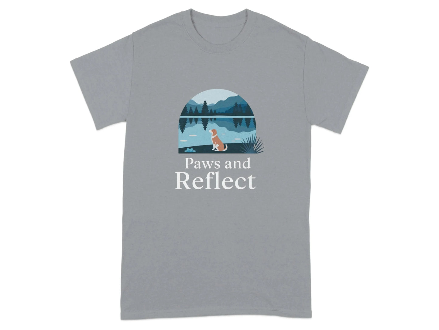 Paws and Reflect Bloodhound T-Shirts Gravel T-shirt
