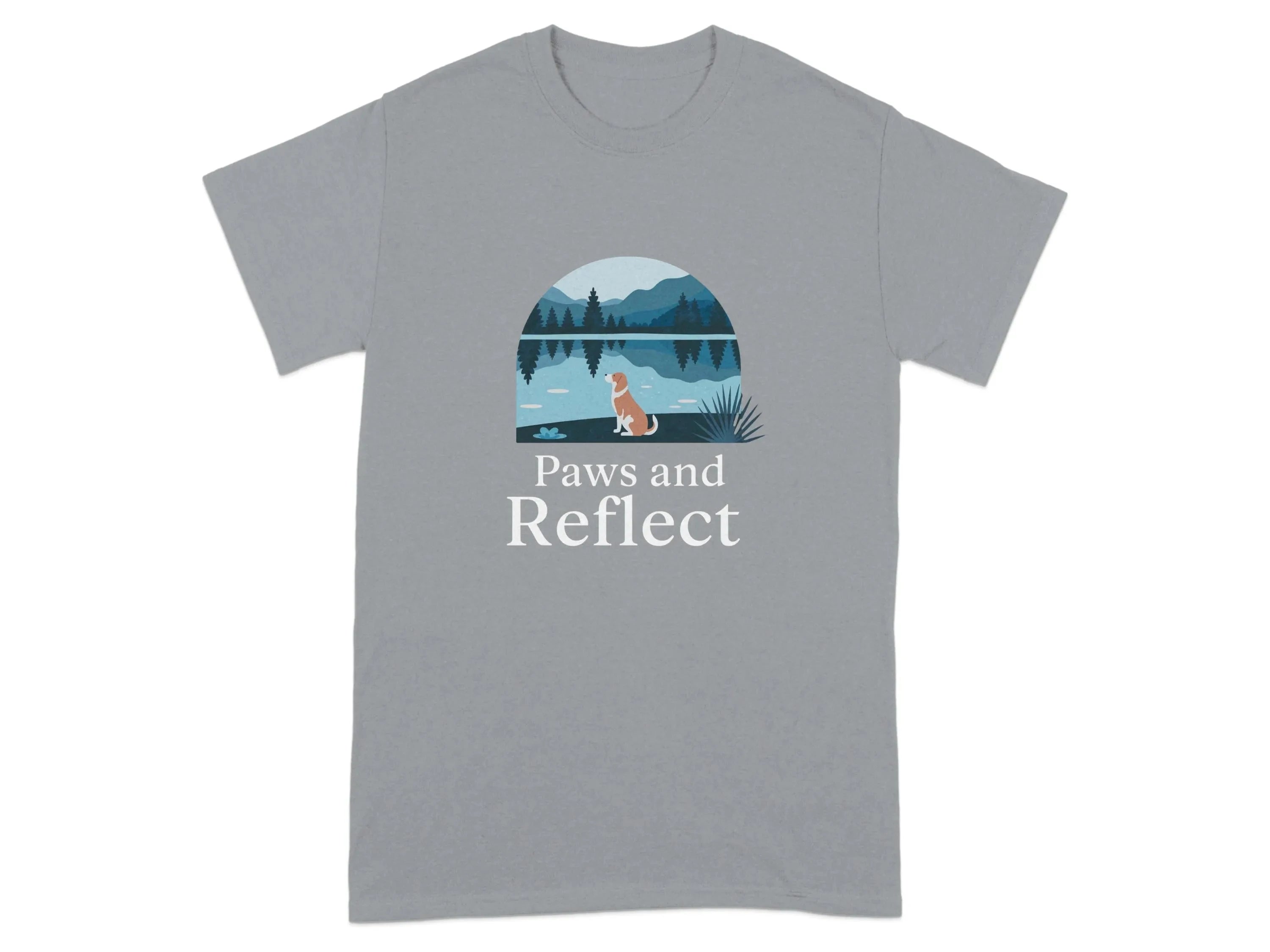 Paws and Reflect Bloodhound T-Shirts Gravel T-shirt