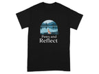 Paws and Reflect Bloodhound T-Shirts Black T-shirt
