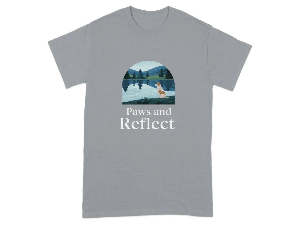 Paws and Reflect Brown and White Dog T-Shirts Gravel T-shirt