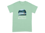 Paws and Reflect Brown and White Dog T-Shirts Mint Green T-shirt