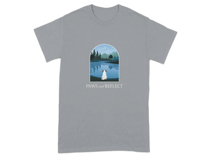 Paws and Reflect White Dog T-Shirts Gravel T-shirt