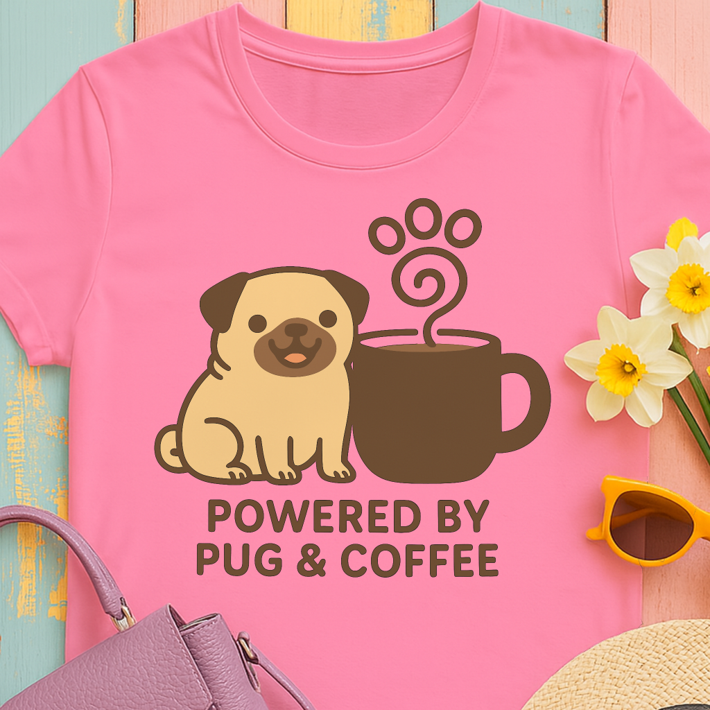 Powered By Pug & Coffee T-Shirt