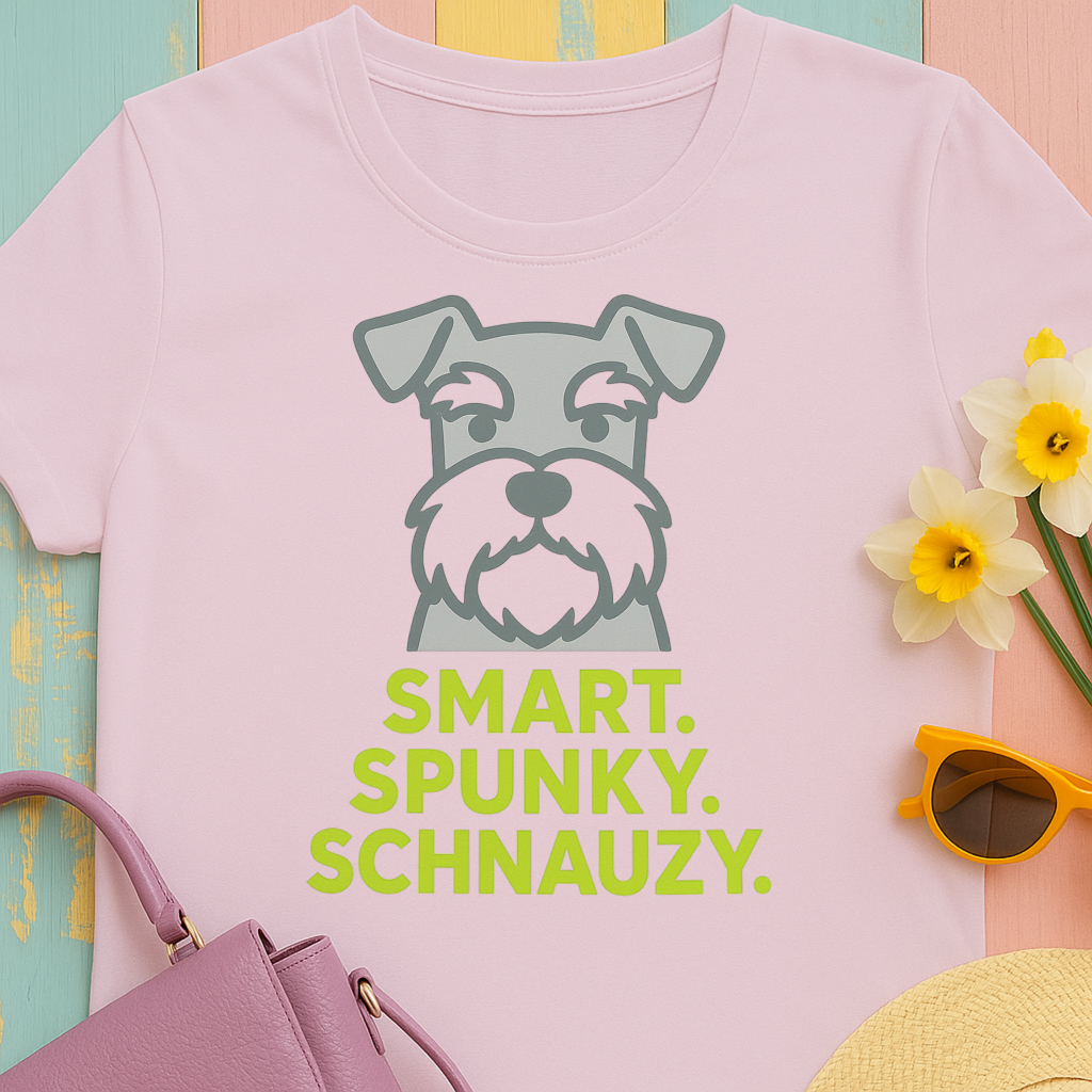 Smart Spunky Schnauzy Schnauzer T-Shirt
