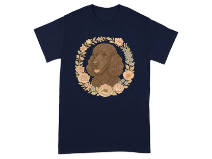 Poodle In A Floral Wreath T-Shirts T-shirt