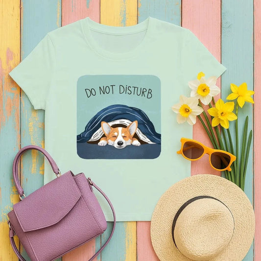 Relaxed Corgi Do Not Disturb T-Shirts T-shirt