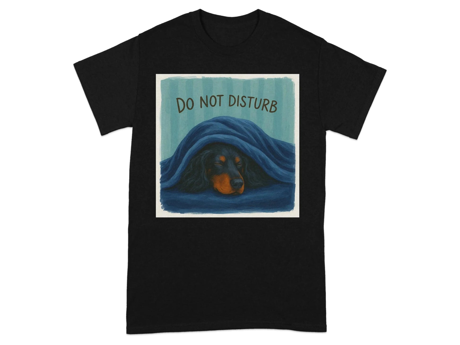 Sleeping Gordon Setter under Blanket T-Shirts T-shirt