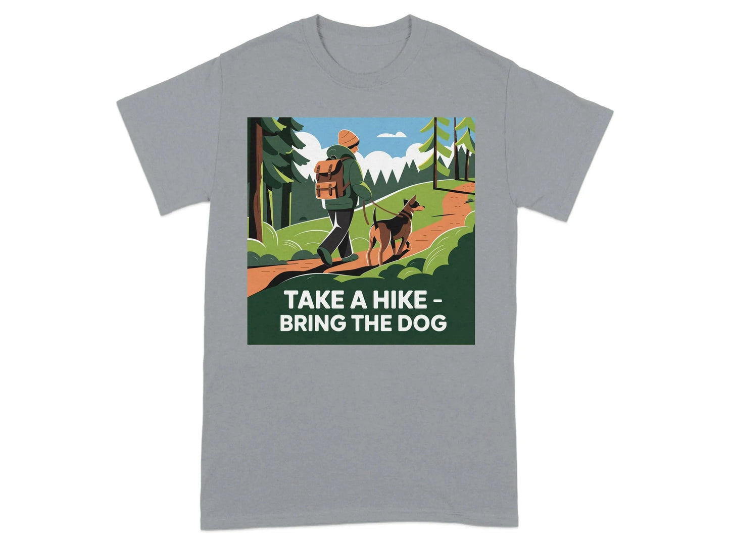 Take a Hike Bring the Dog Adventure T-Shirts Gravel T-shirt