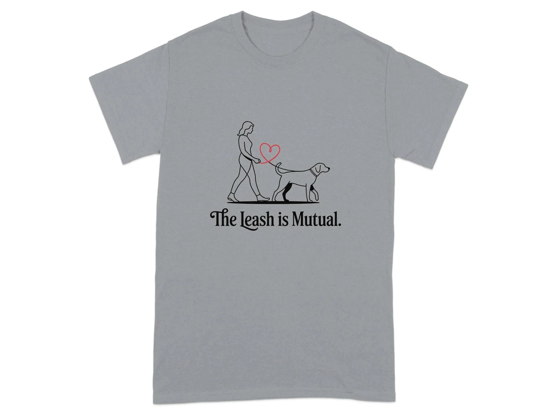 The Leash is Mutual Dog Walking Design T-Shirts T-shirt