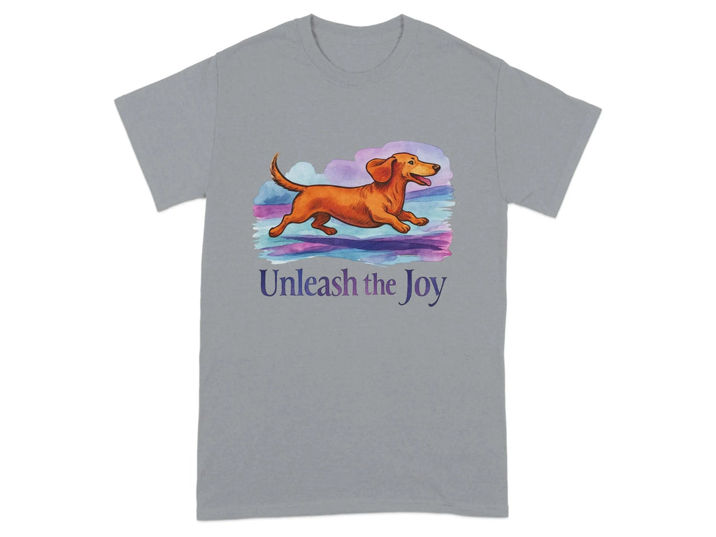 Unleash The Joy Dog Dachshund T-Shirts T-shirt