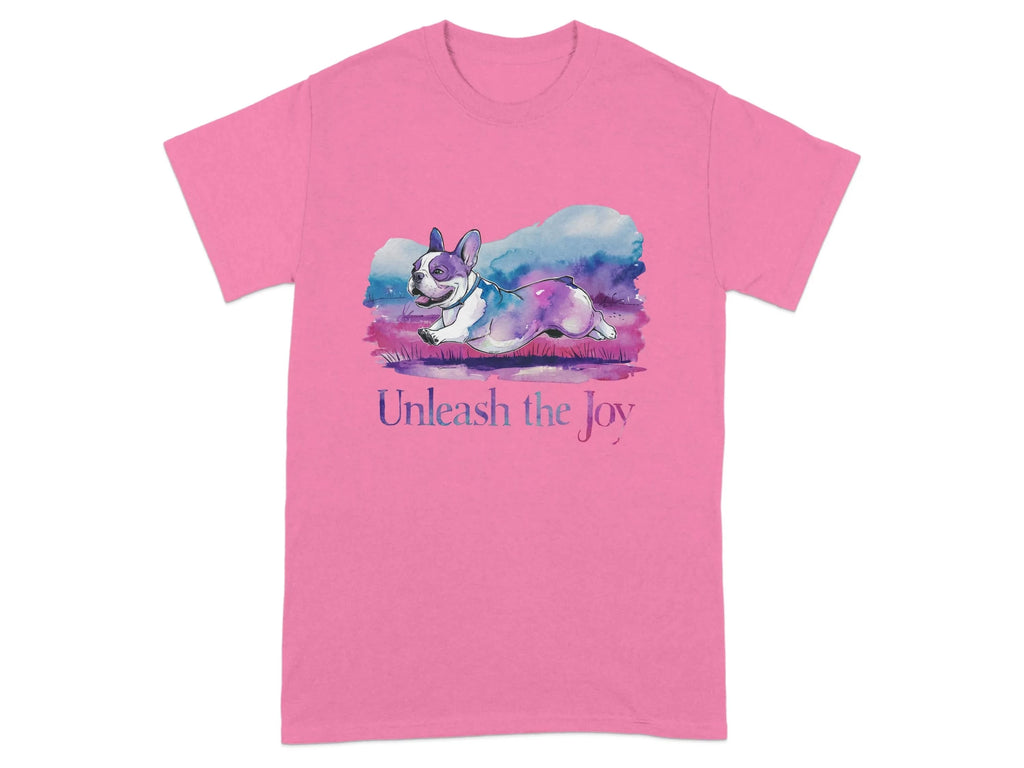 Unleash the Joy Boston Terrier Cute and Colorful Dog T-Shirts Azalea T-shirt