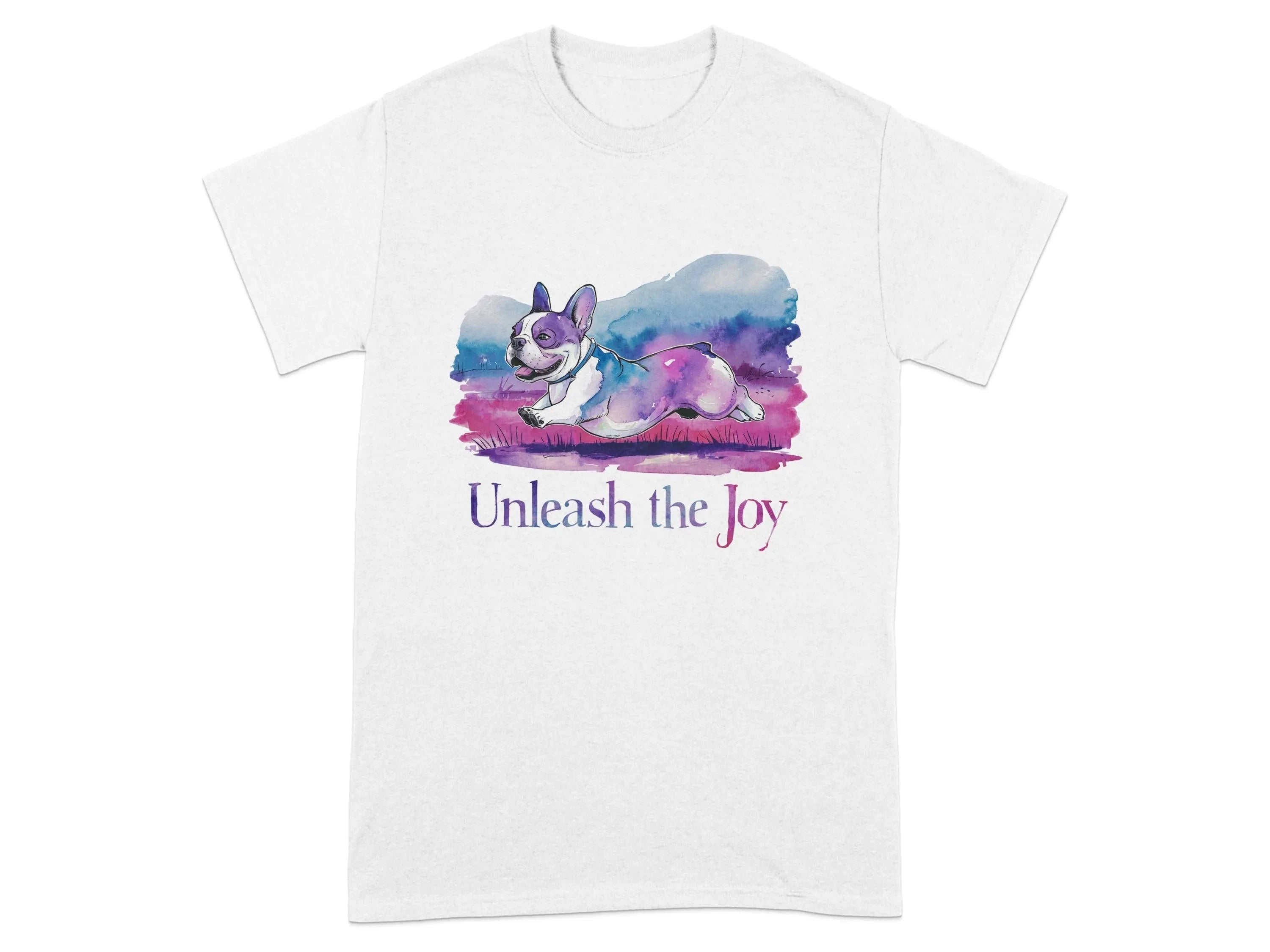 Unleash the Joy Boston Terrier Cute and Colorful Dog T-Shirts White T-shirt