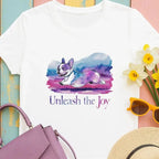 Unleash the Joy Boston Terrier Cute and Colorful Dog T-Shirts T-shirt