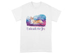 Unleash the Joy Playful Corgi Illustration T-Shirts White T-shirt