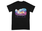 Unleash the Joy Playful Corgi Illustration T-Shirts Black T-shirt