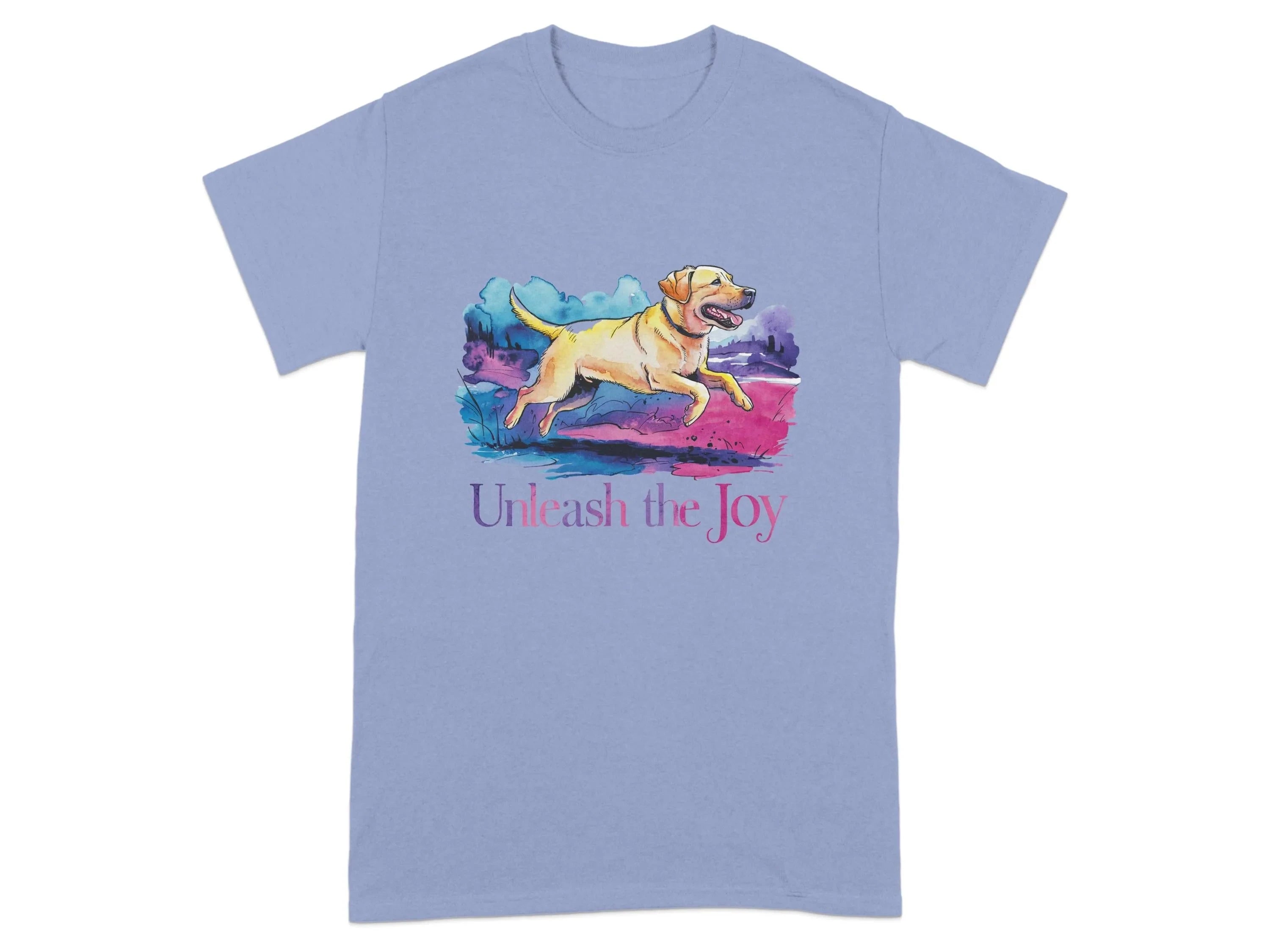 Unleash the Joy Vibrant Lab T-Shirts Violet T-shirt