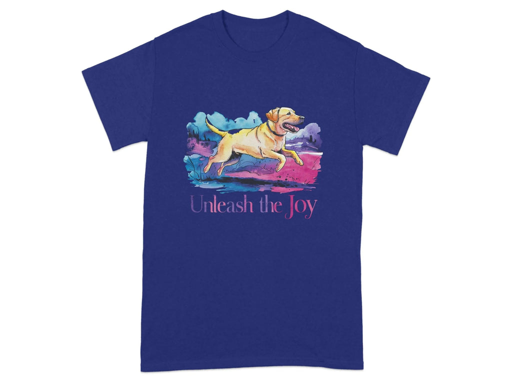 Unleash the Joy Vibrant Lab T-Shirts Cobalt T-shirt