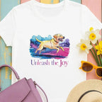 Unleash the Joy Vibrant Lab T-Shirts T-shirt