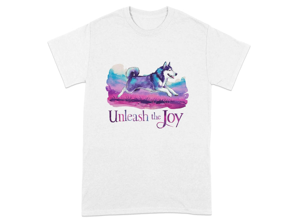 Unleash the Joy with Lively Husky T-Shirts White T-shirt