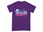 Unleash the Joy with Lively Husky T-Shirts Purple T-shirt