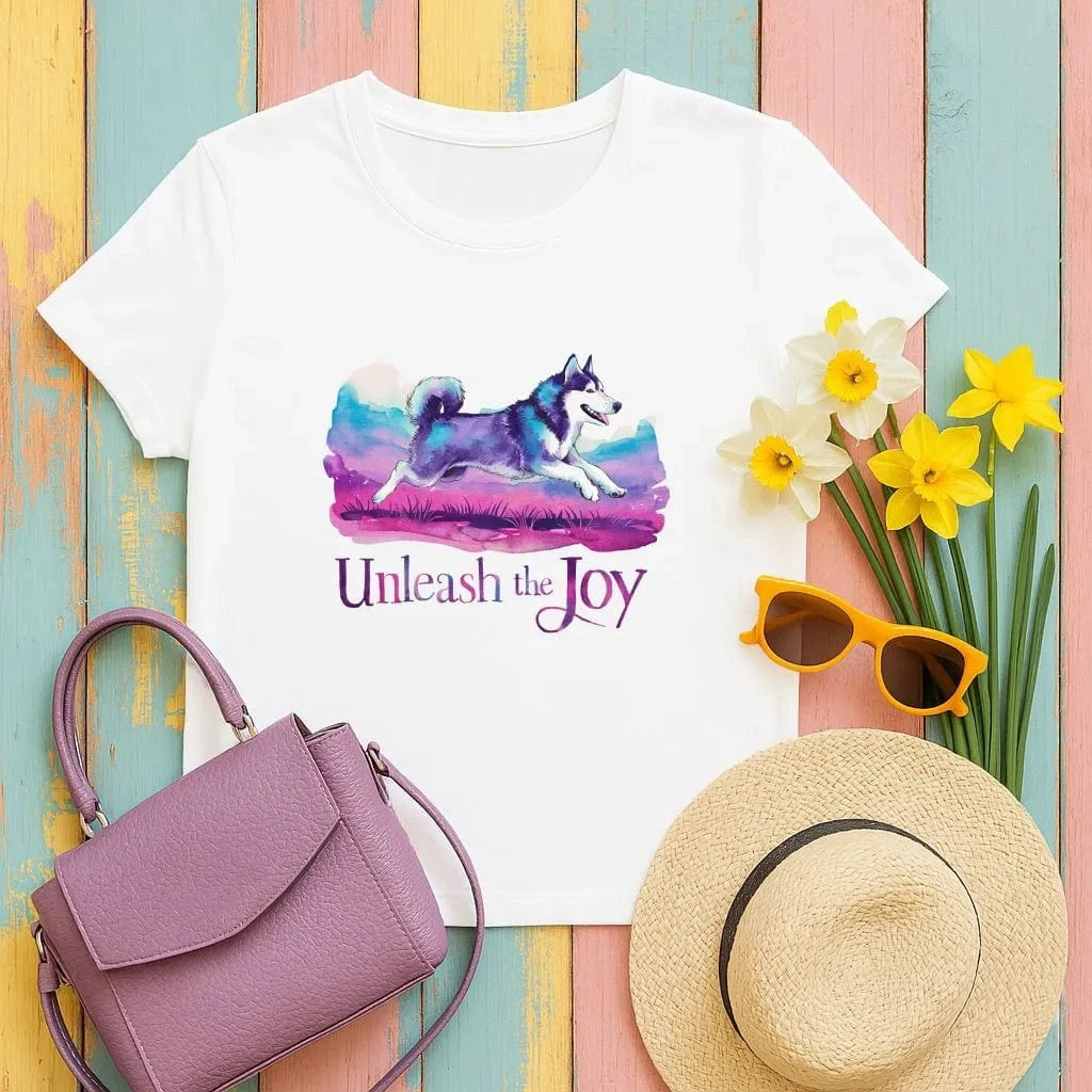 Unleash the Joy with Lively Husky T-Shirts T-shirt
