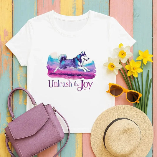 Unleash the Joy with Lively Husky T-Shirts T-shirt