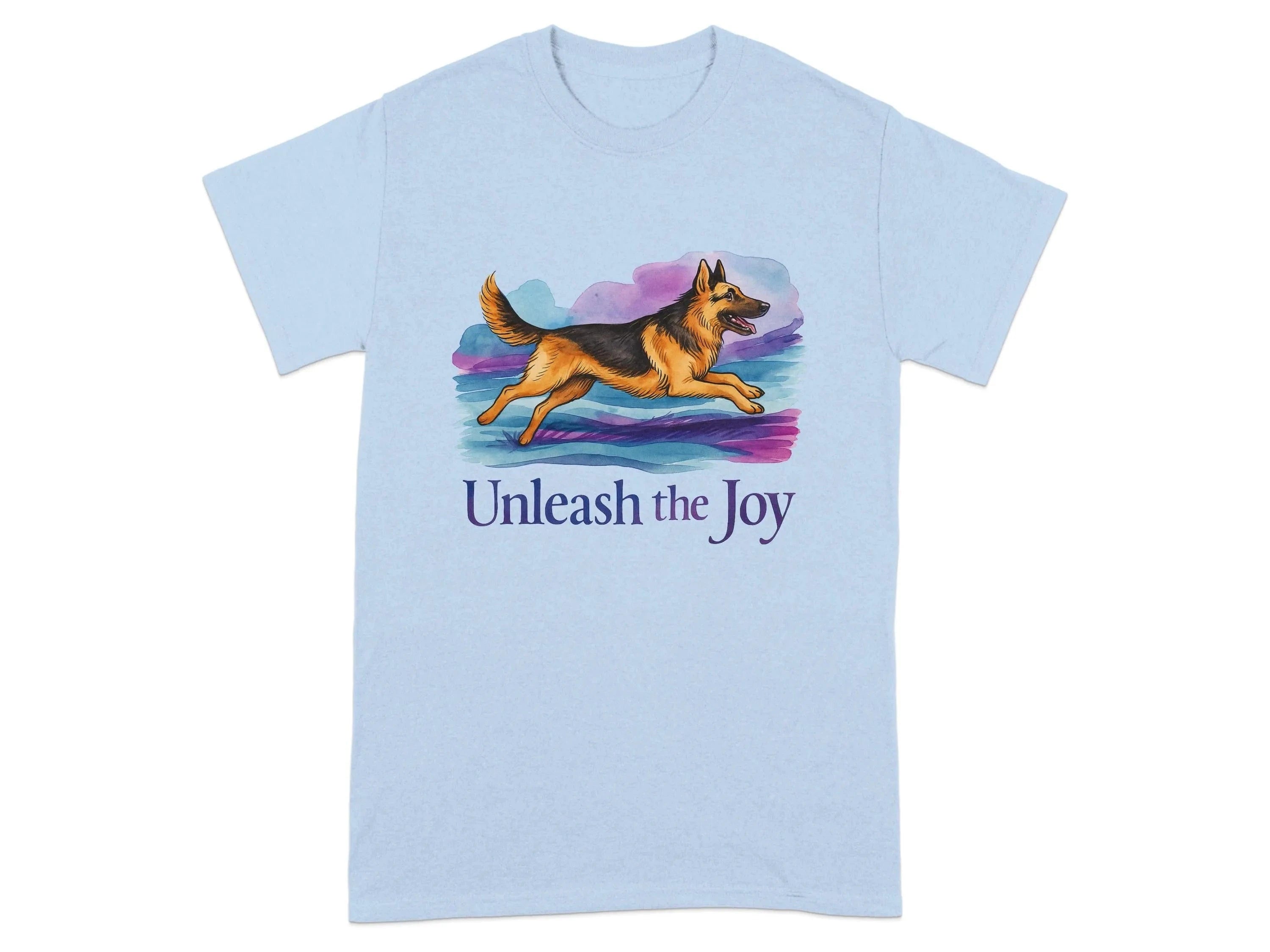 Unleash the Joy with a German Shepherd Watercolor T-Shirts T-shirt