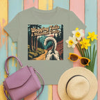 Wagging Tails And Mountain Trails Scenic T-Shirts Military Green T-shirt