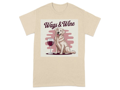 Wags and Wine Lab T-Shirts Sand T-shirt