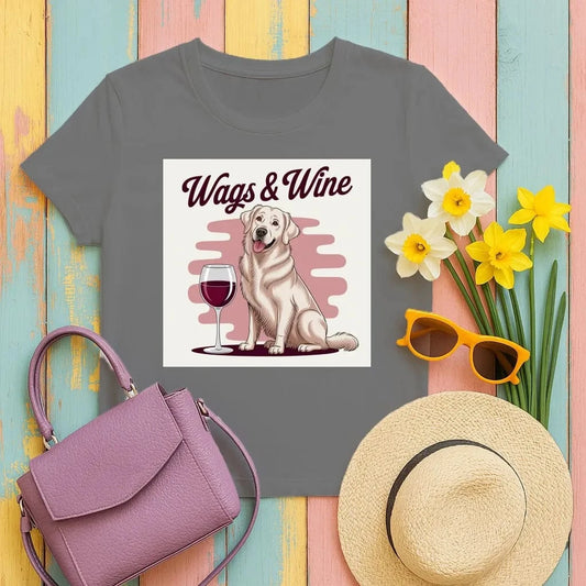 Wags and Wine Lab T-Shirts T-shirt