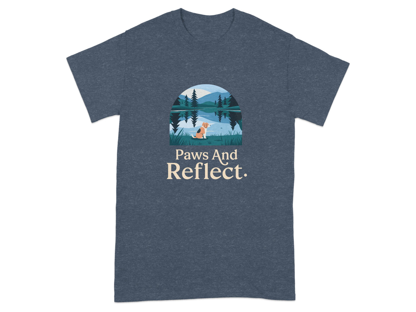 Paws and Reflect Scenic Nature Design T-shirt product