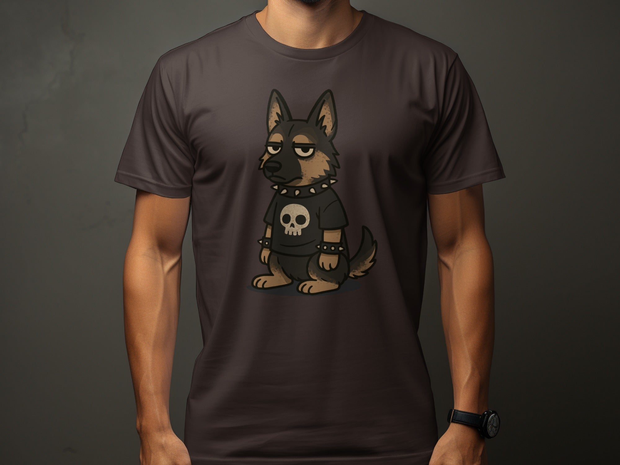 Cool Dog Wearing Skull Shirt Graphic T-shirt product