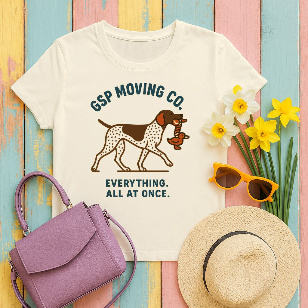 GSP Moving Co. German Shorthaired Pointer T-shirt in Natural