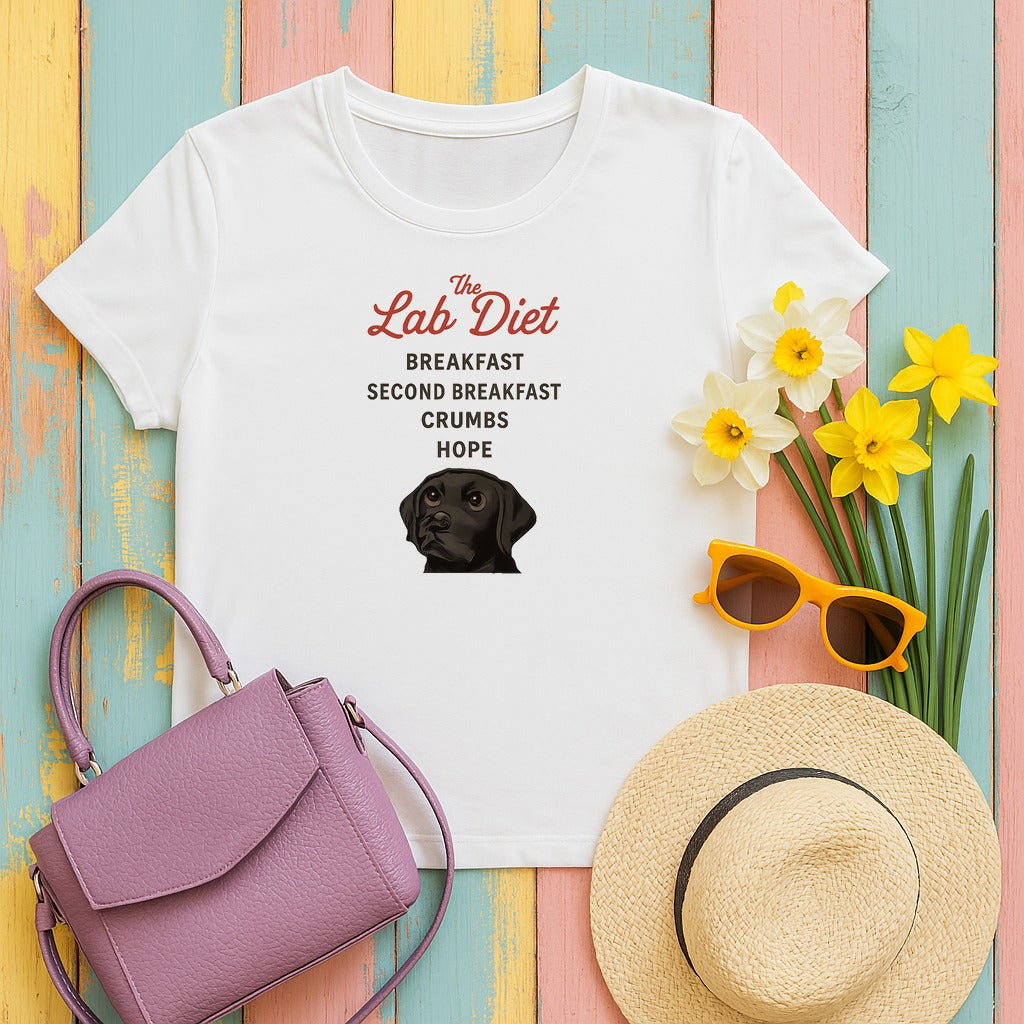 Black Lab The Lab Diet T-shirt in White