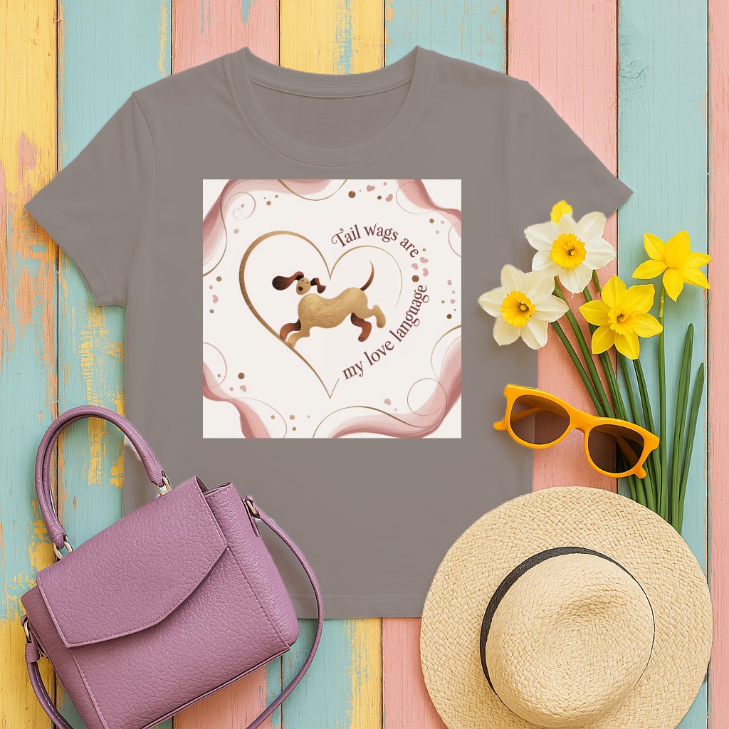 Tail wags are my love language graphic tee product