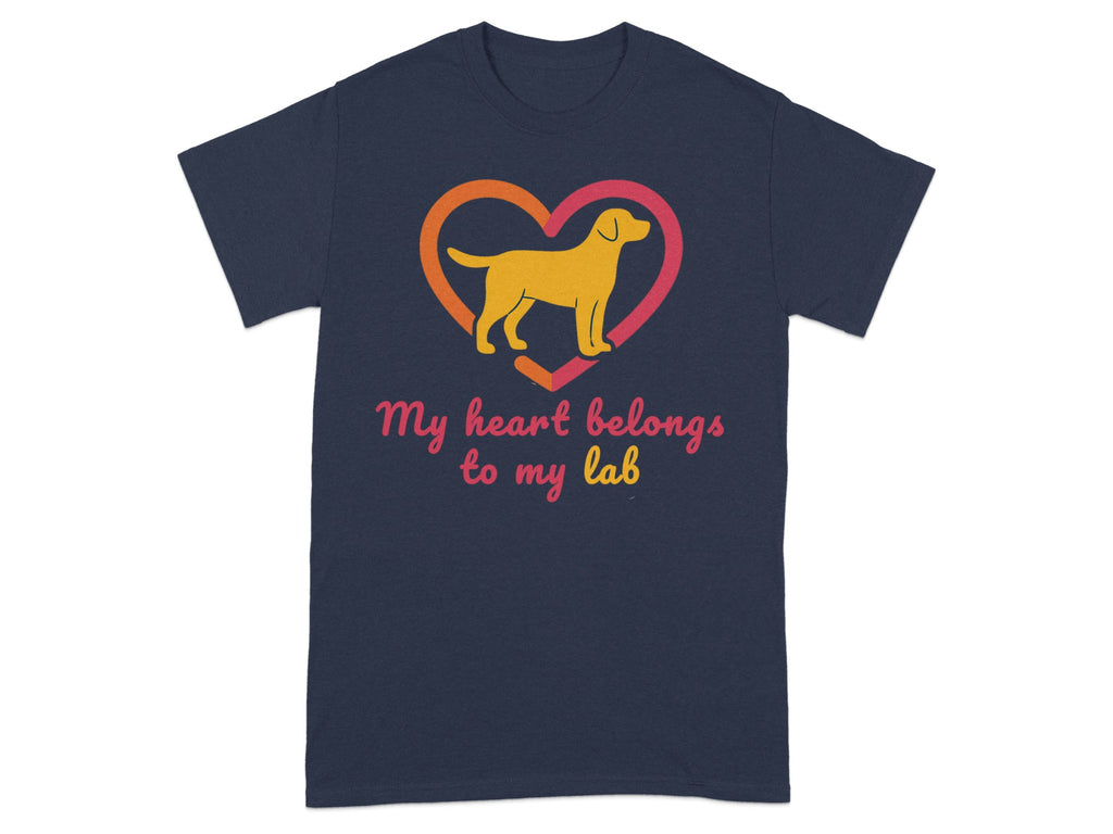 My Heart Belongs to My Lab T-Shirt Dog Lover Shirt